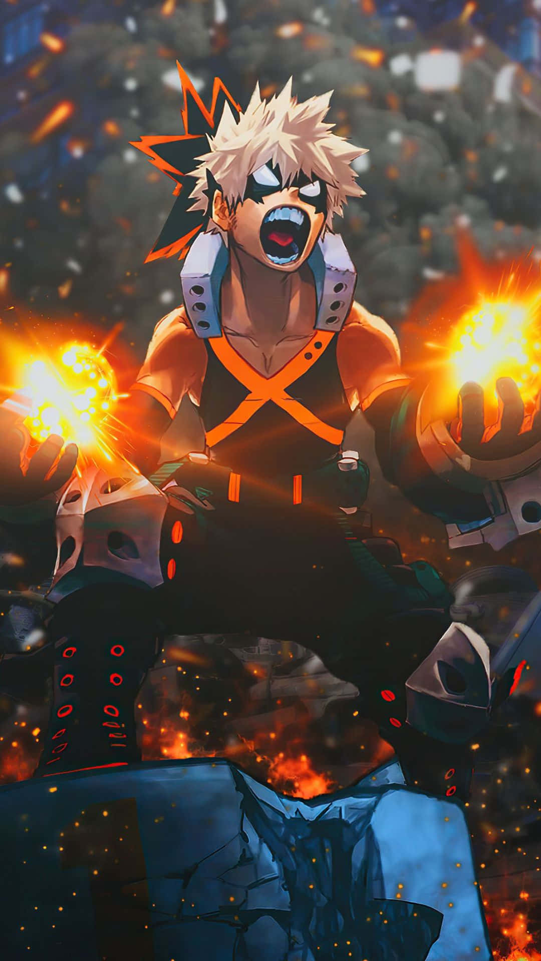 Bakugo Phone Wallpaper