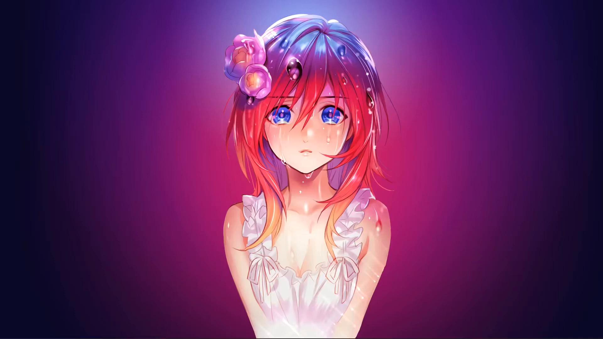 Pink Anime Girl Live Wallpaper