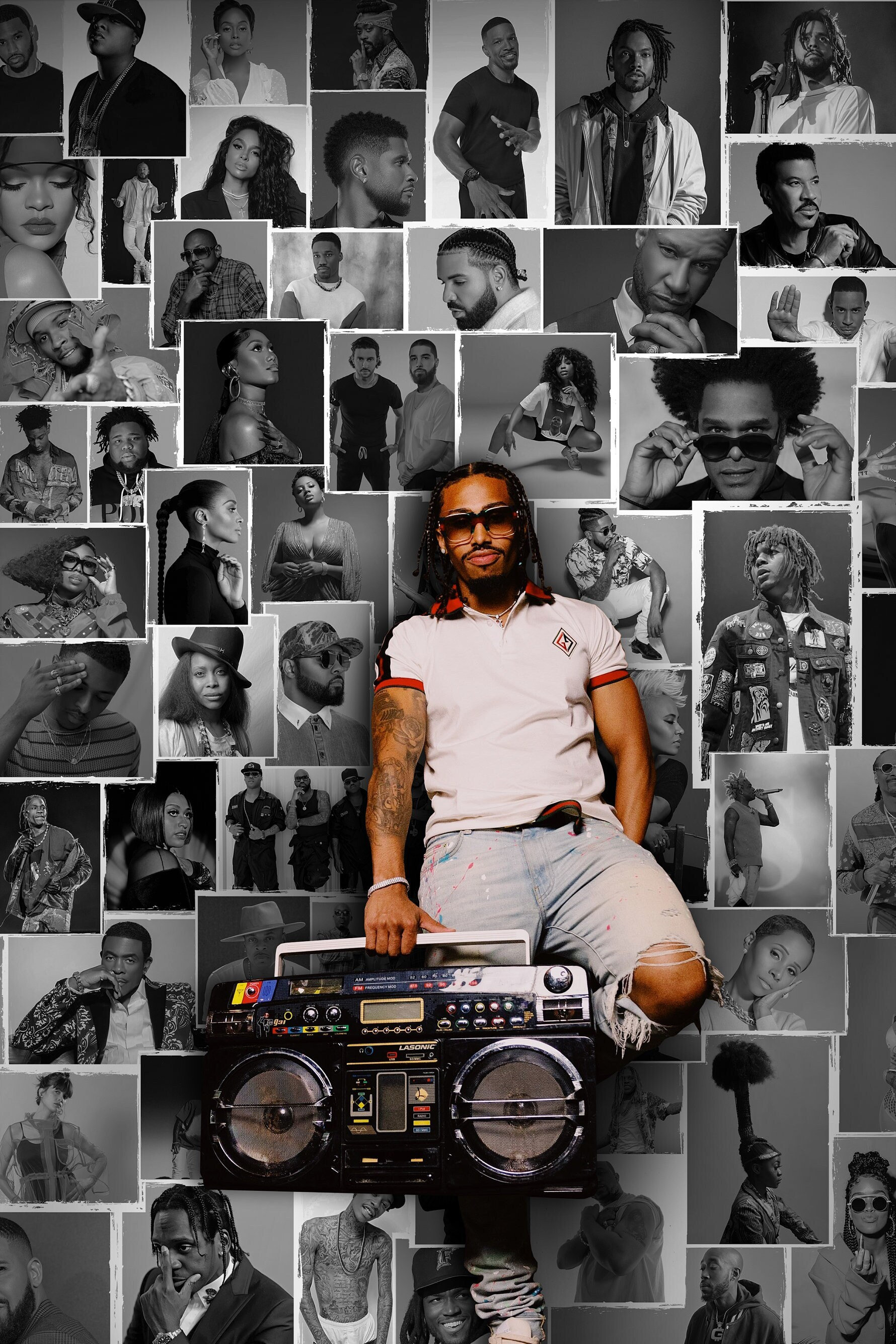 Rap and Rnb Legends Collage Wallpaper