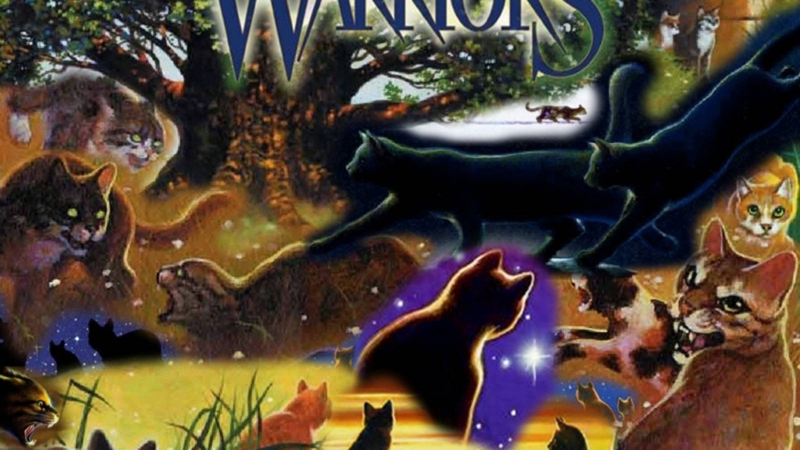 Warrior Cats in Action Wallpaper
