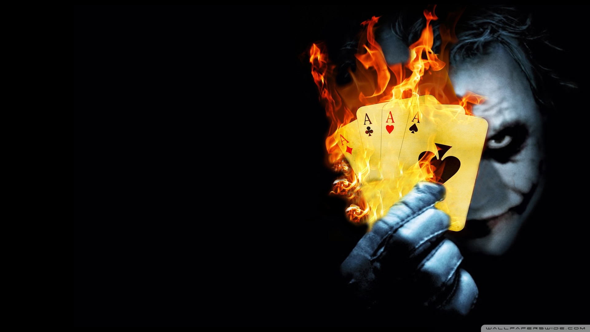 Burning Poker Joker Ultra HD Wallpaper