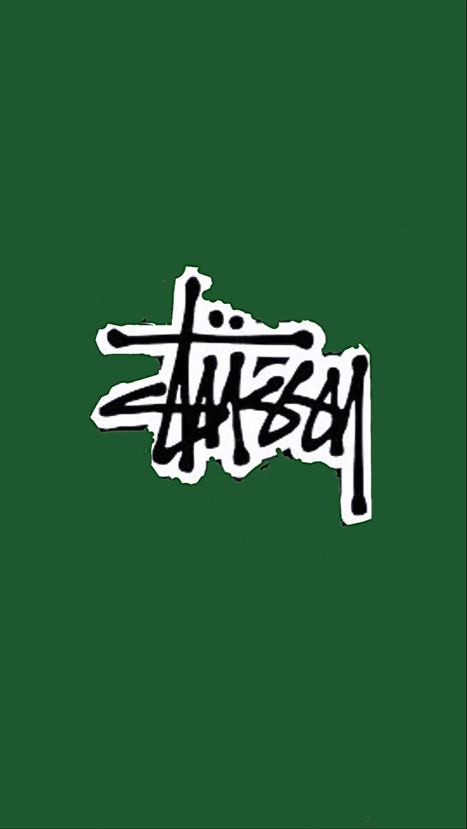 stussy green wallpaper