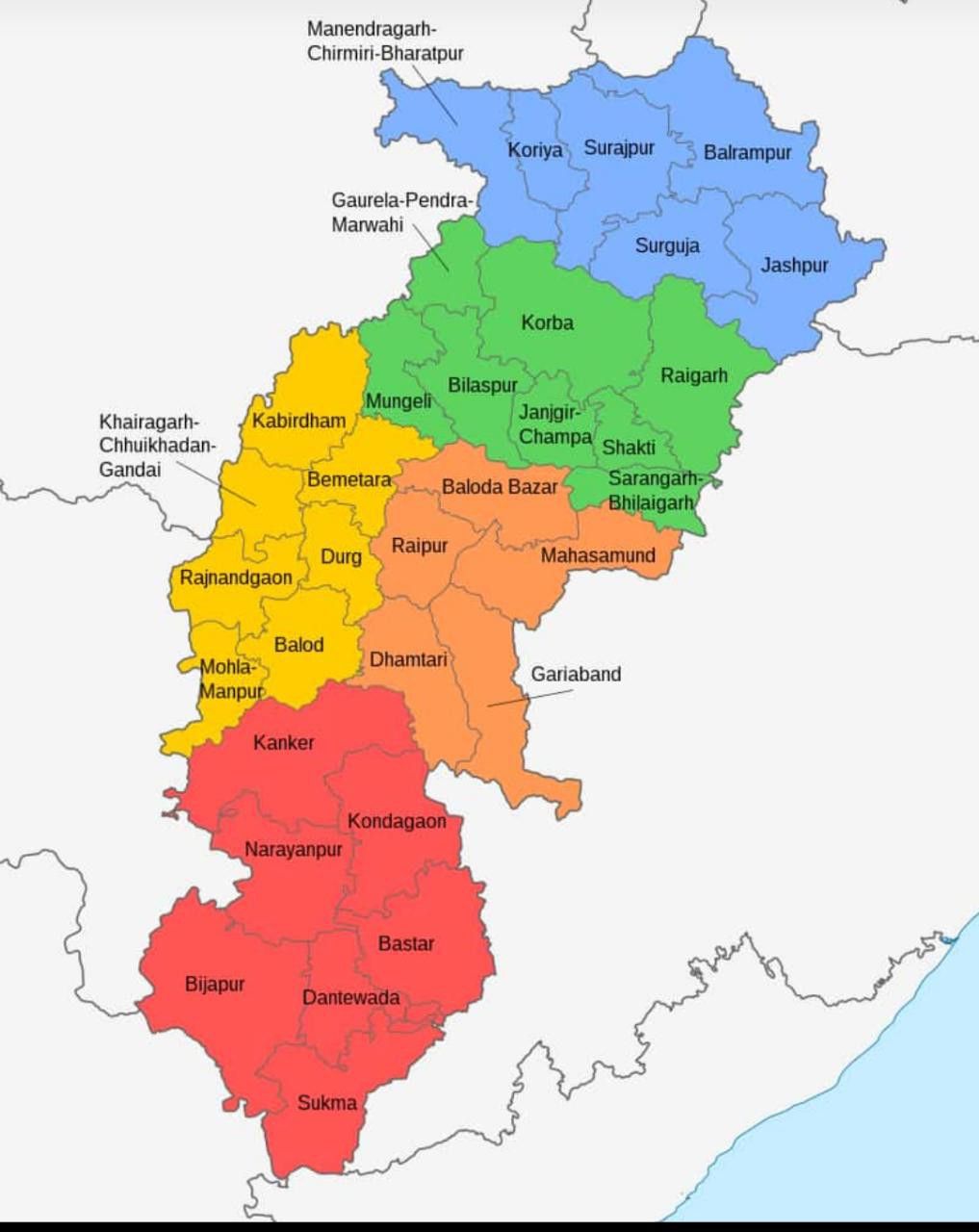 Chhattisgarh New zila