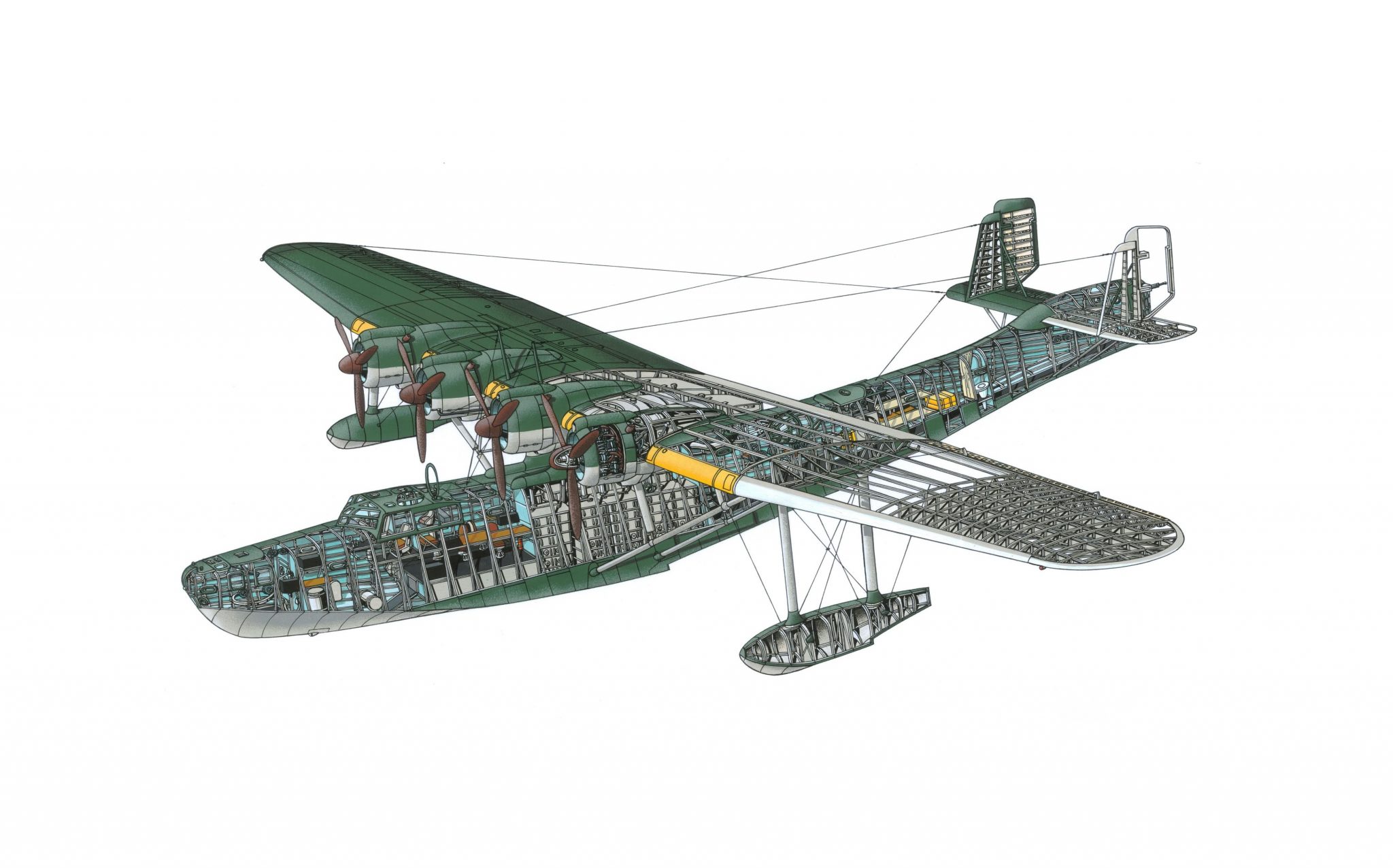 WWII Japanese Flying Boat Kawanishi H6K