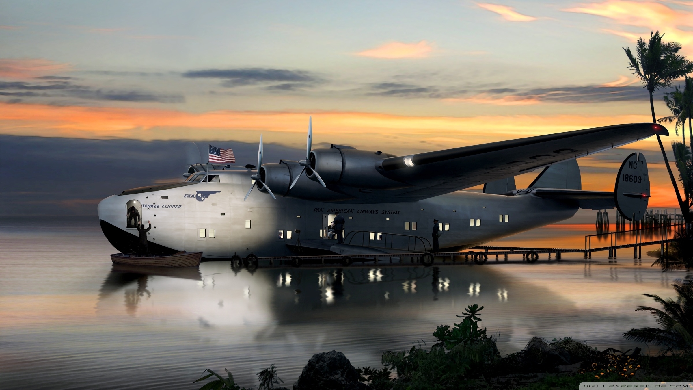 Flying Boat Ultra HD Wallpaper for 4K