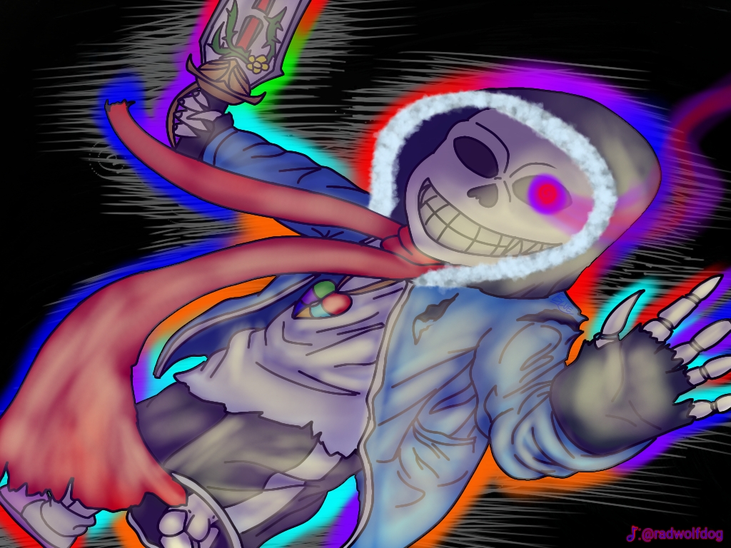 Everyone meet G (God!Dust Sans), r