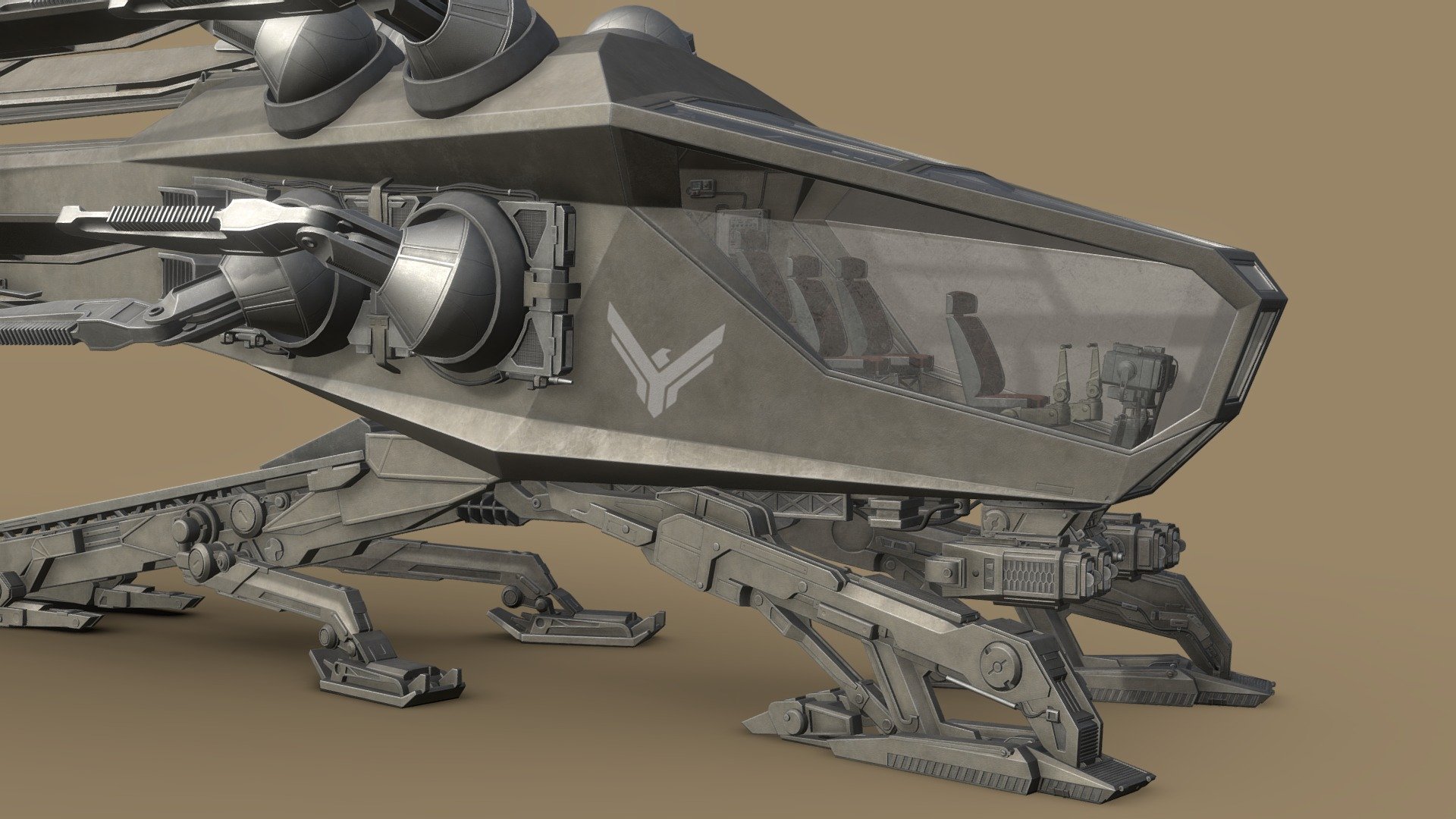 Atreides ornithopter. Dune. Game