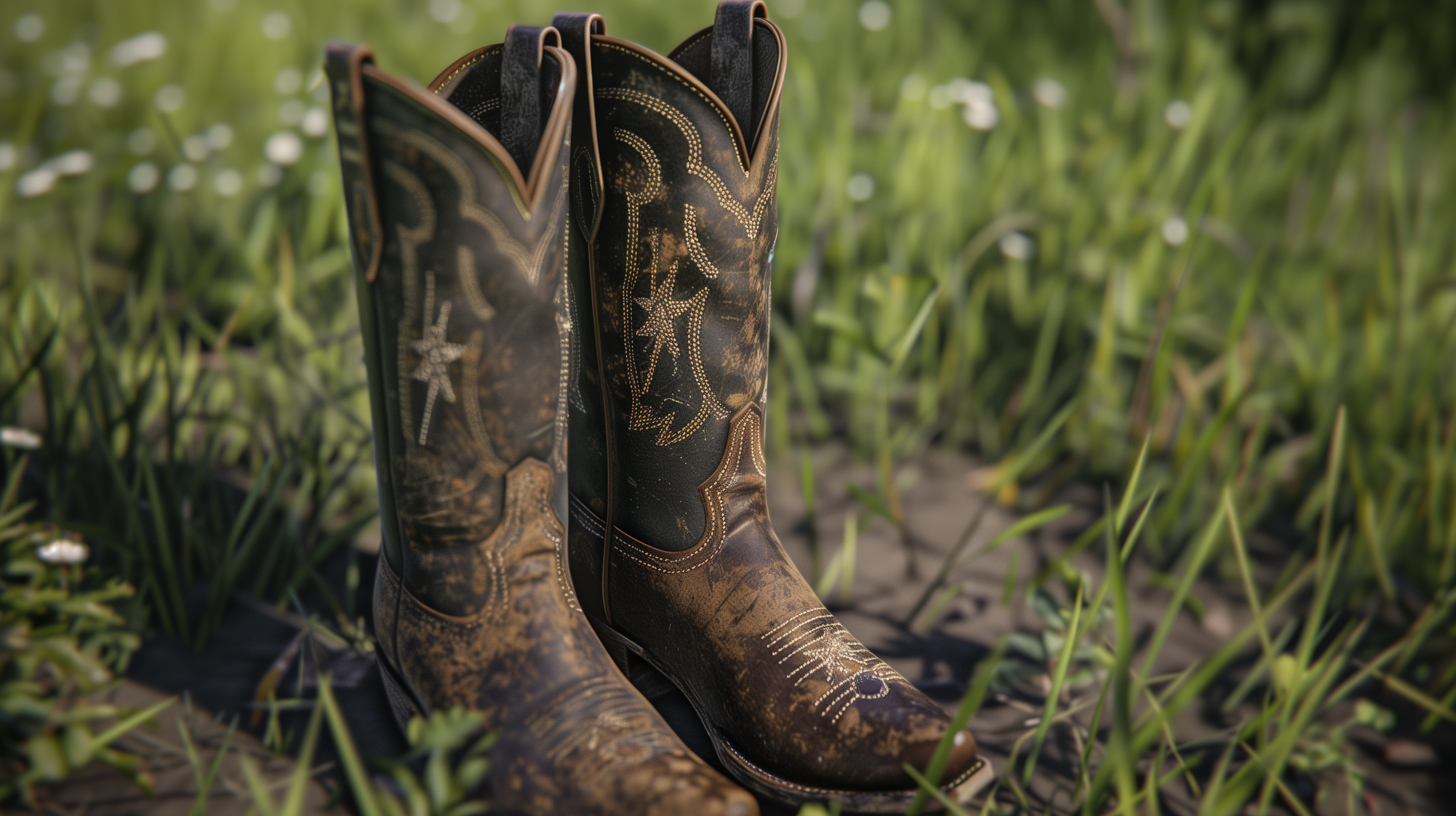 Rustic Cowboy Boots HD Wallpaper