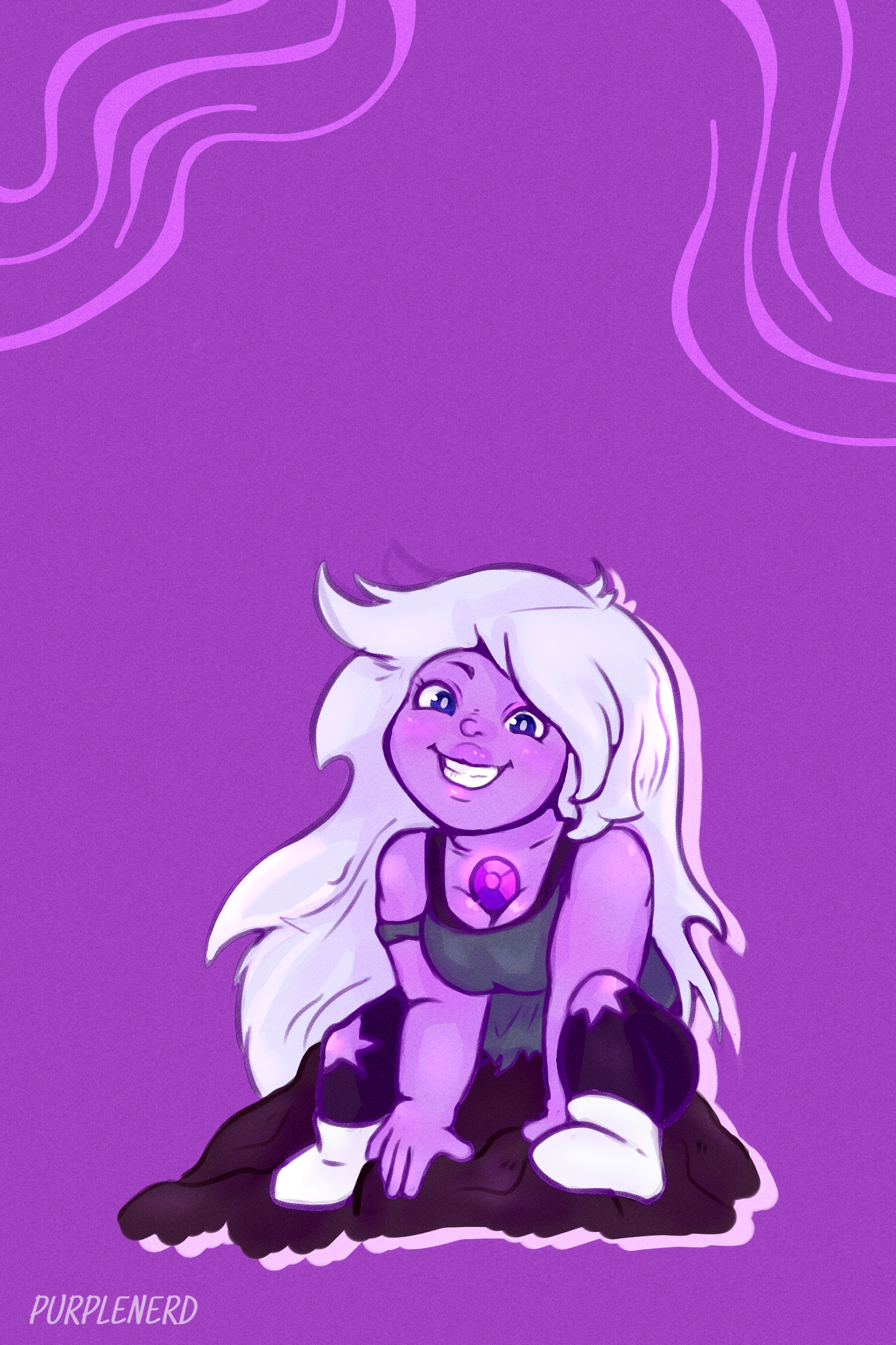 Garnet and Amethyst Wallpaper all