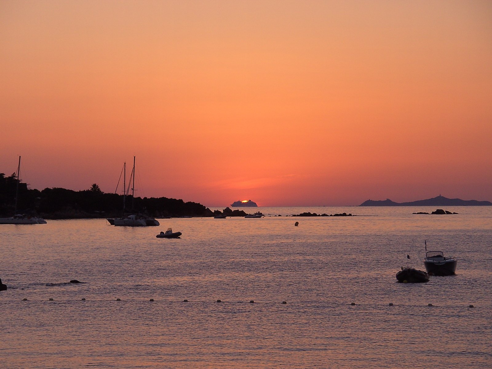 sunset in ajaccio, corsica Free Photo