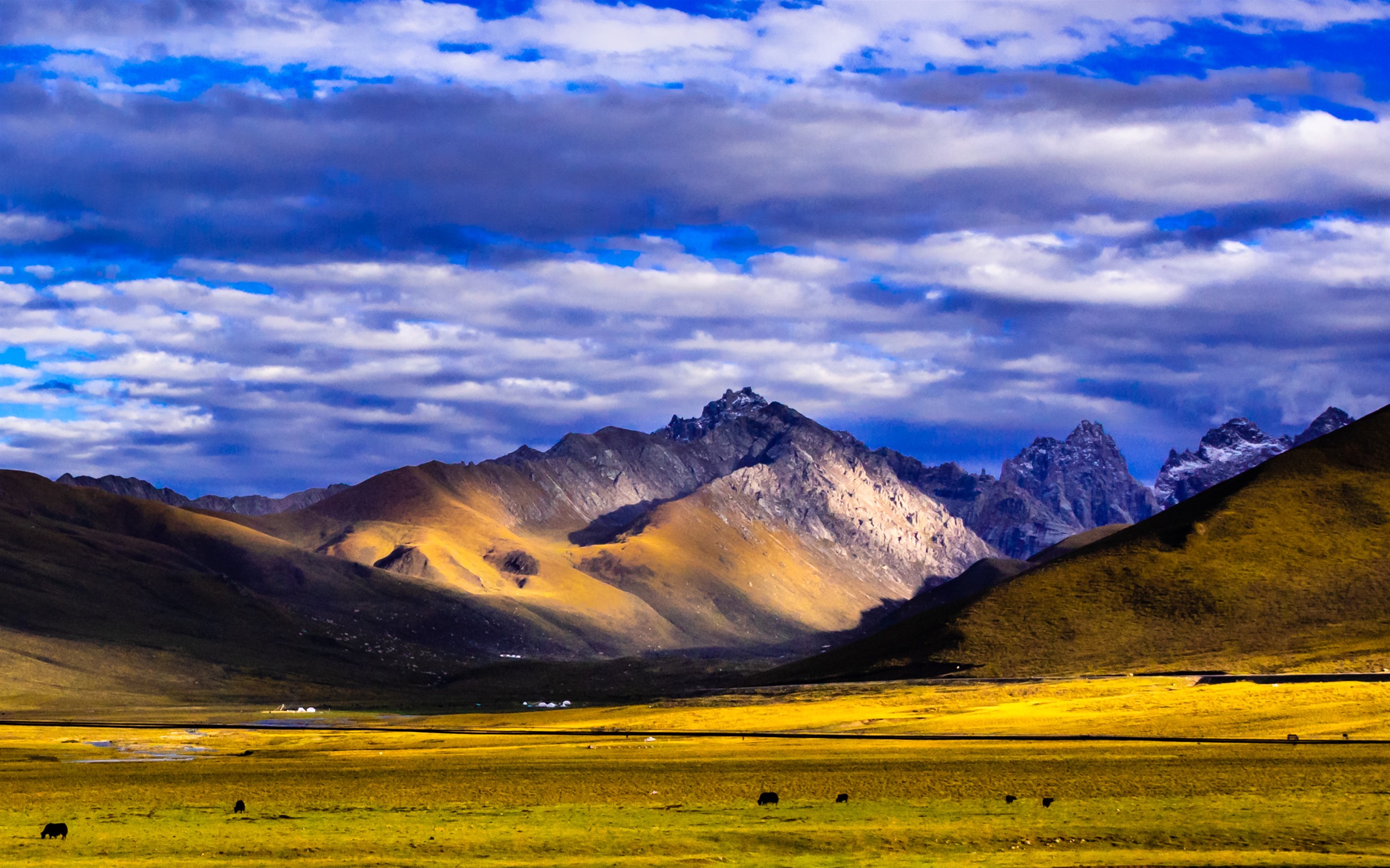 Wallpaper Nianbaoyuze, mountains