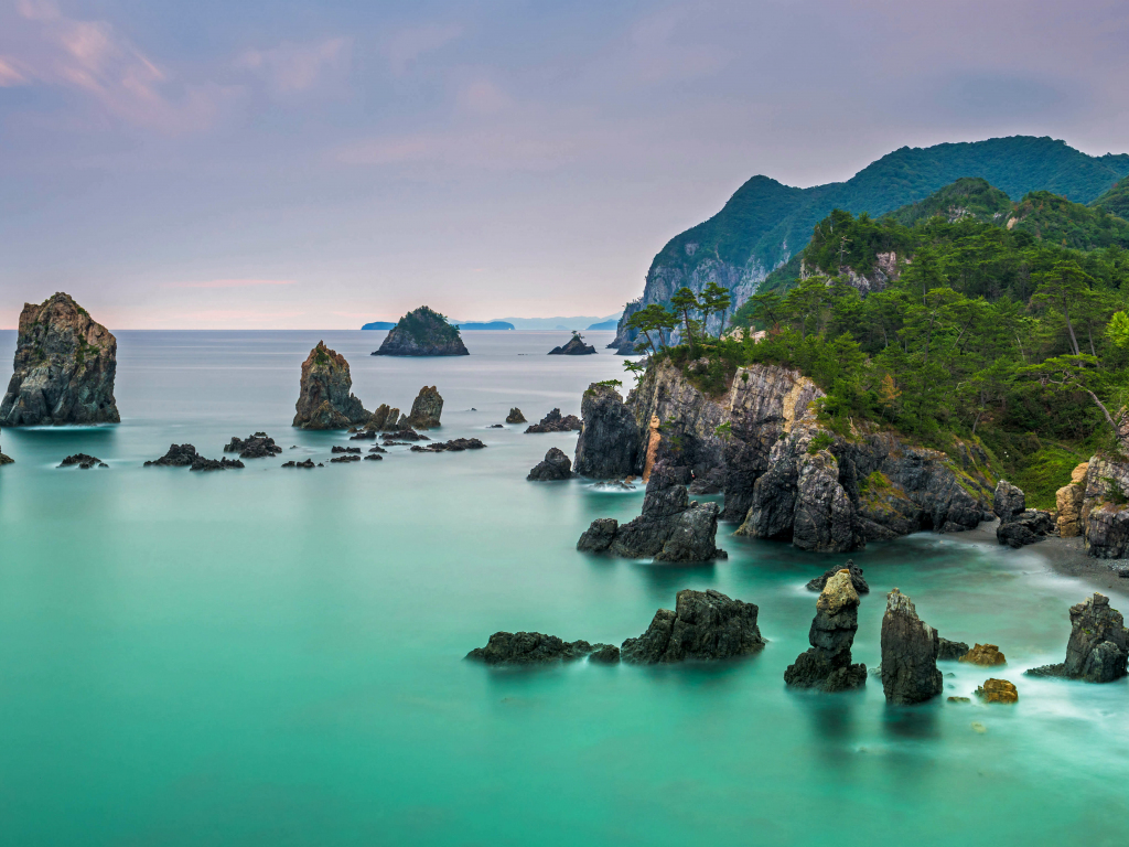 Wallpaper qinghai island, rocks, aerial