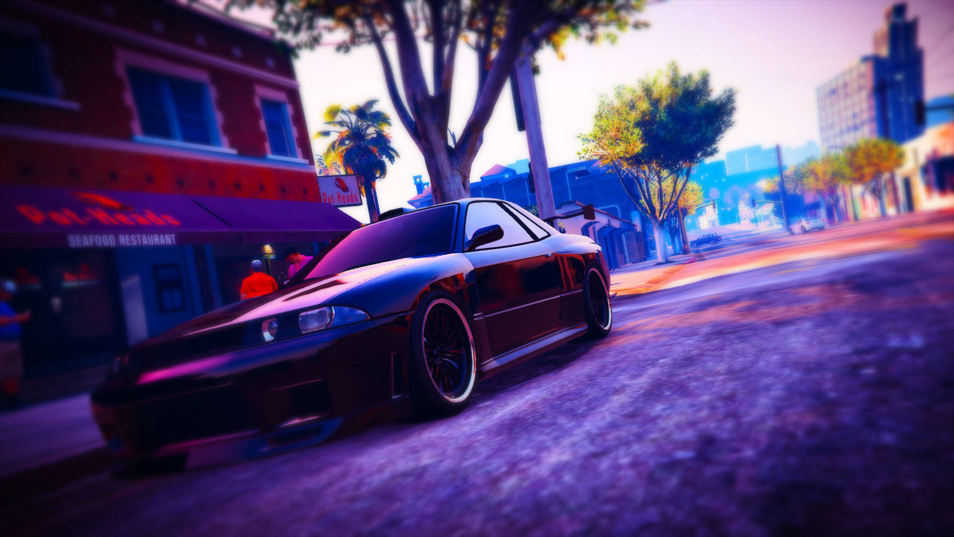 Midnight Purple Nissan Skyline Gtr R33