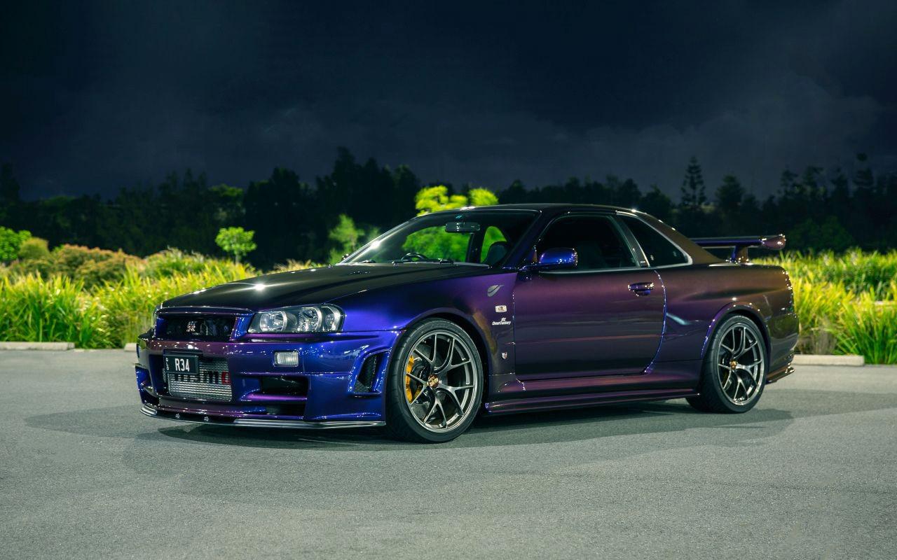 Midnight Purple R34 GT R V SPEC II, R