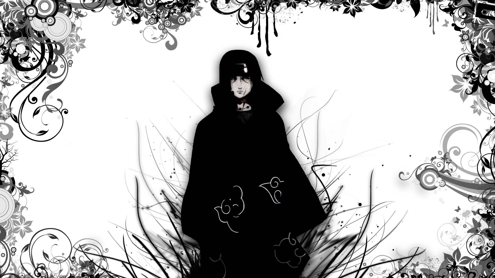 Akatsuki Itachi Artwork Black And White