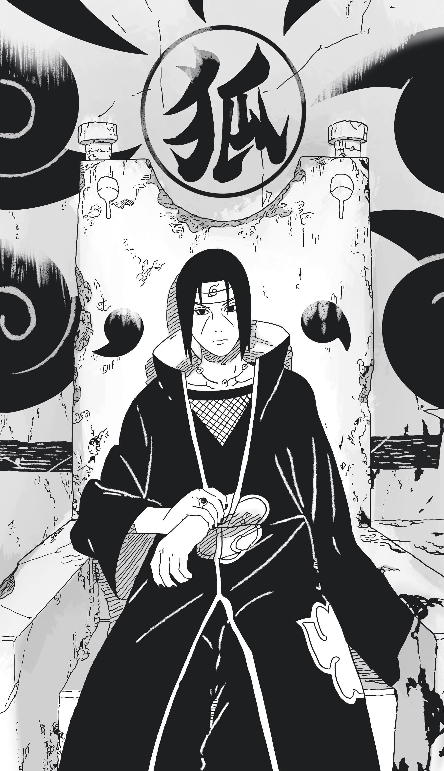 Itachi Uchiha redrawn wallpaper