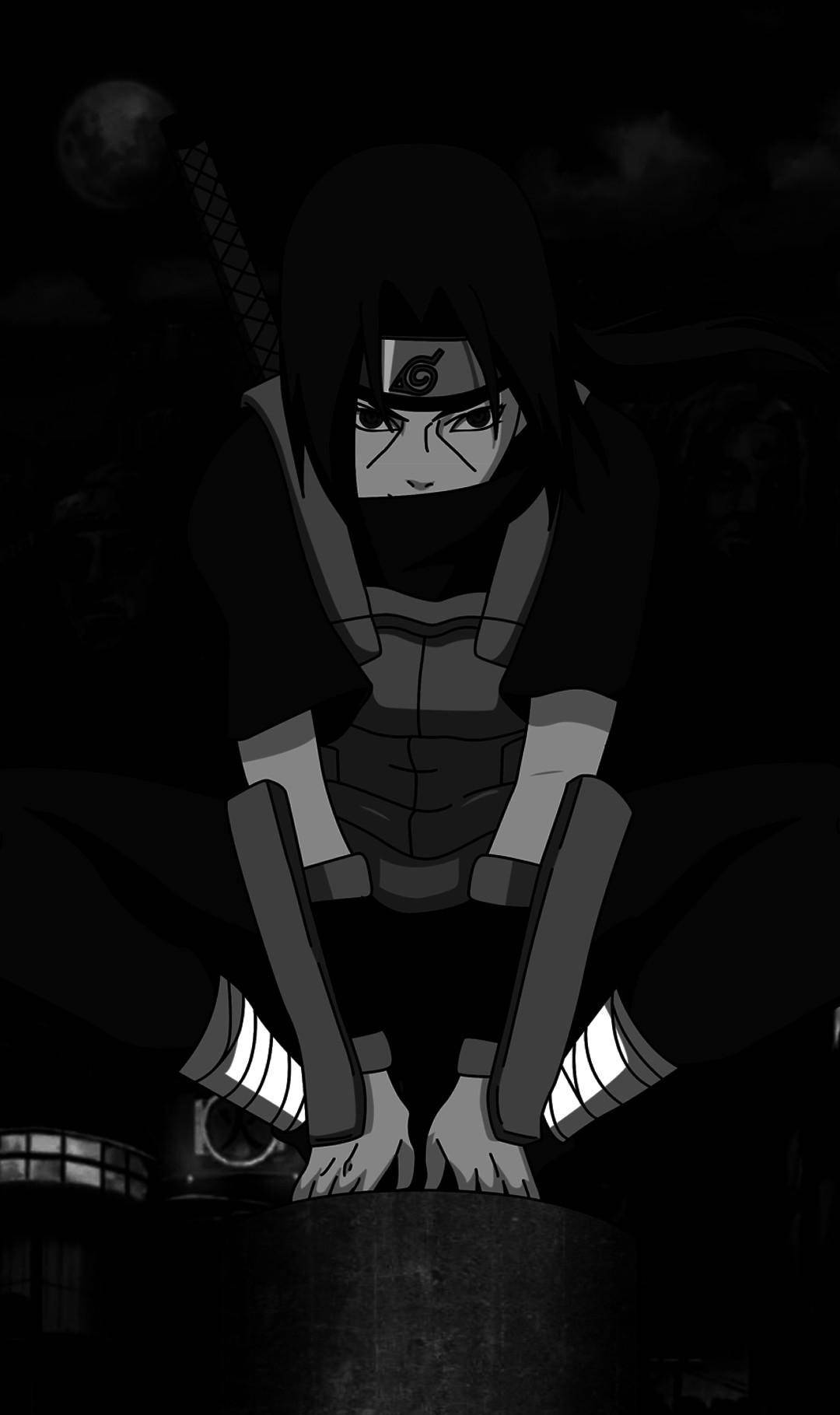 Download Black Itachi Phone Wallpaper