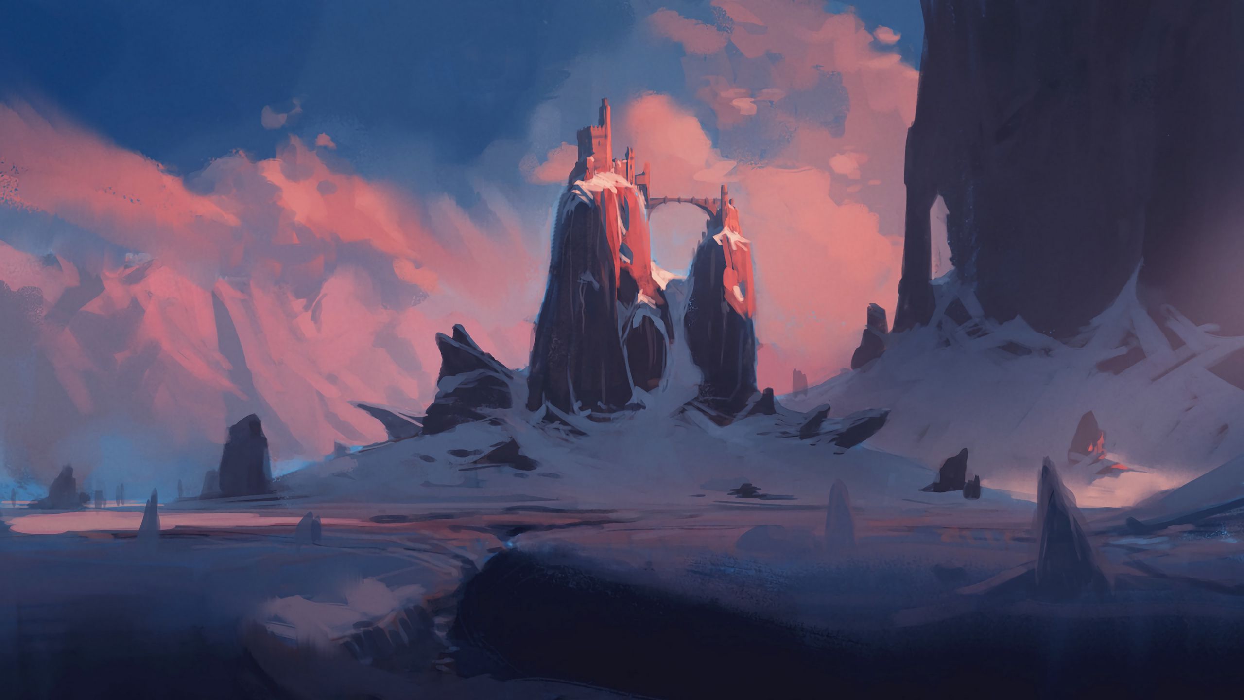 Download wallpaper 2560x1440 rocks