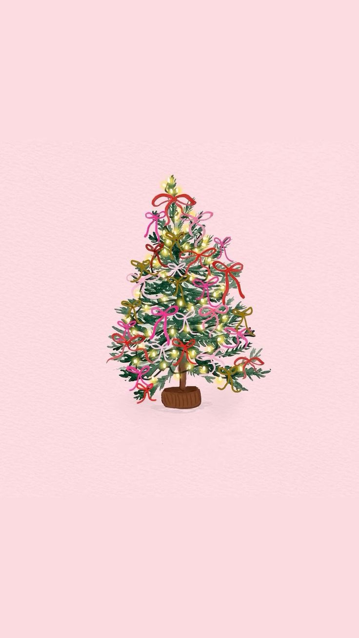 Pink Christmas Wallpaper✨
