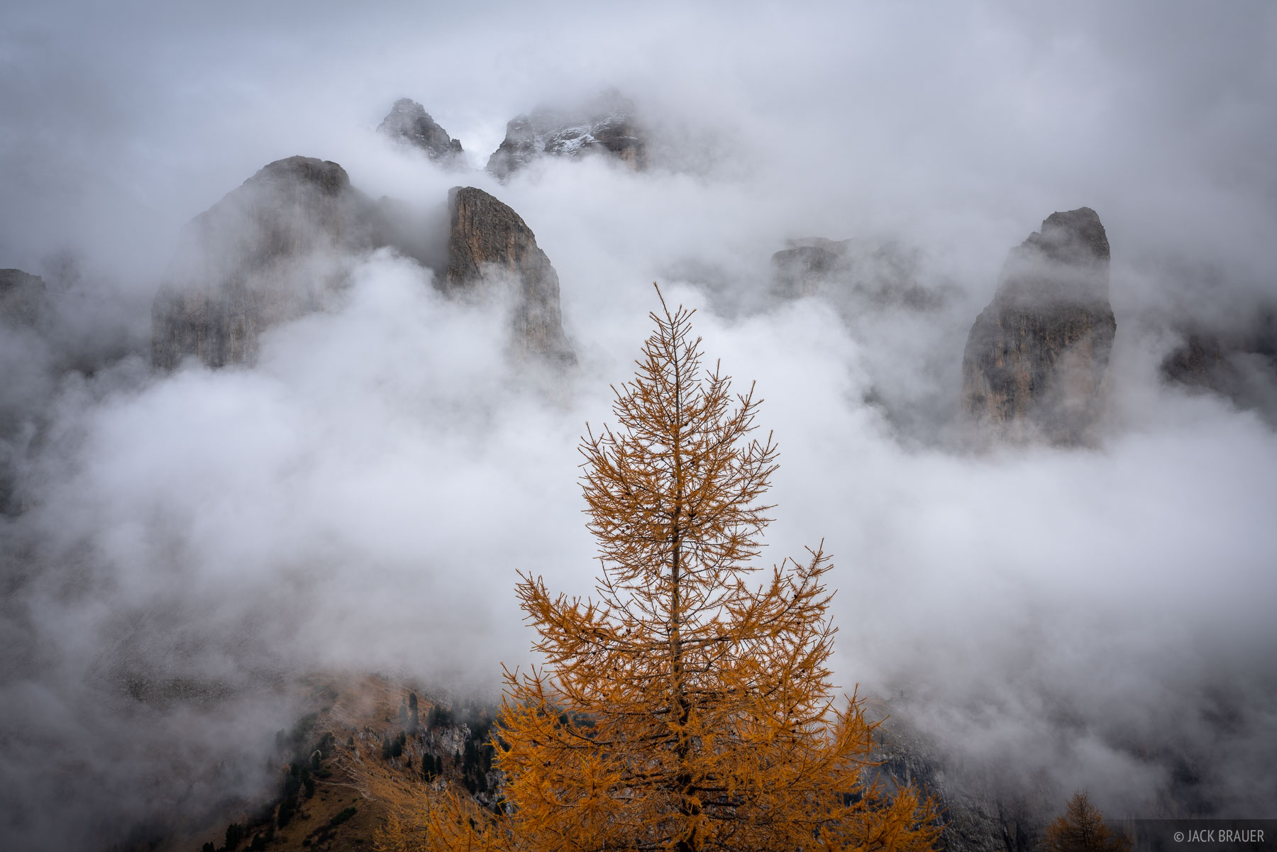Autumn in the Dolomites. Mountain
