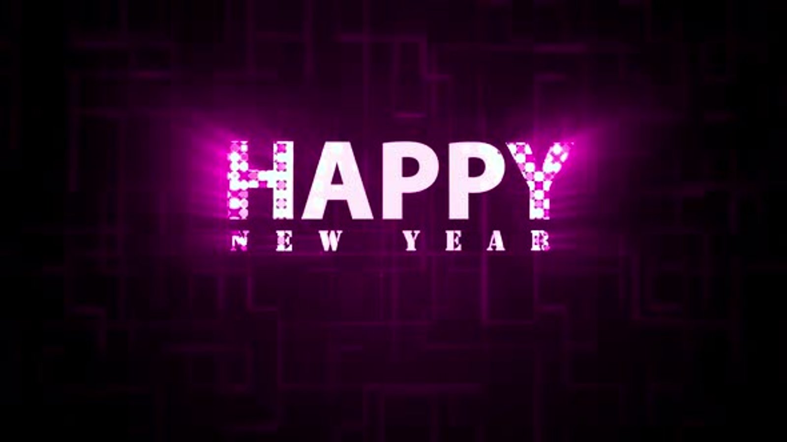 Digital Happy New Year Pink