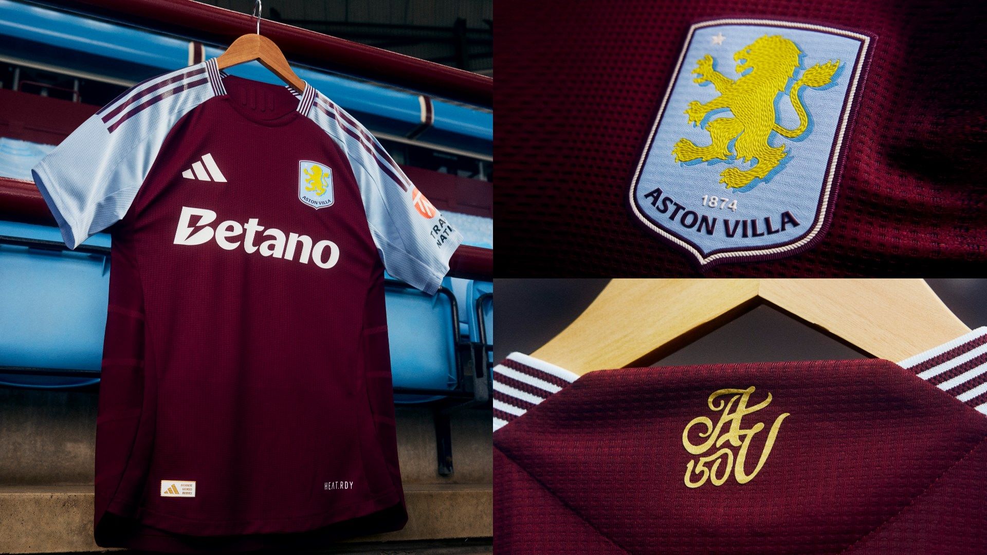 Aston Villa 2024 25 Kit: New Home, Away