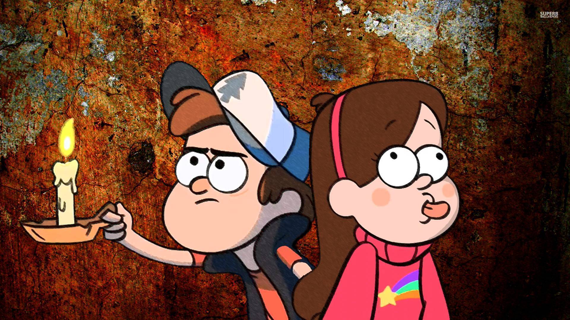Wallpaper Gravity falls, Dipper, Mabel