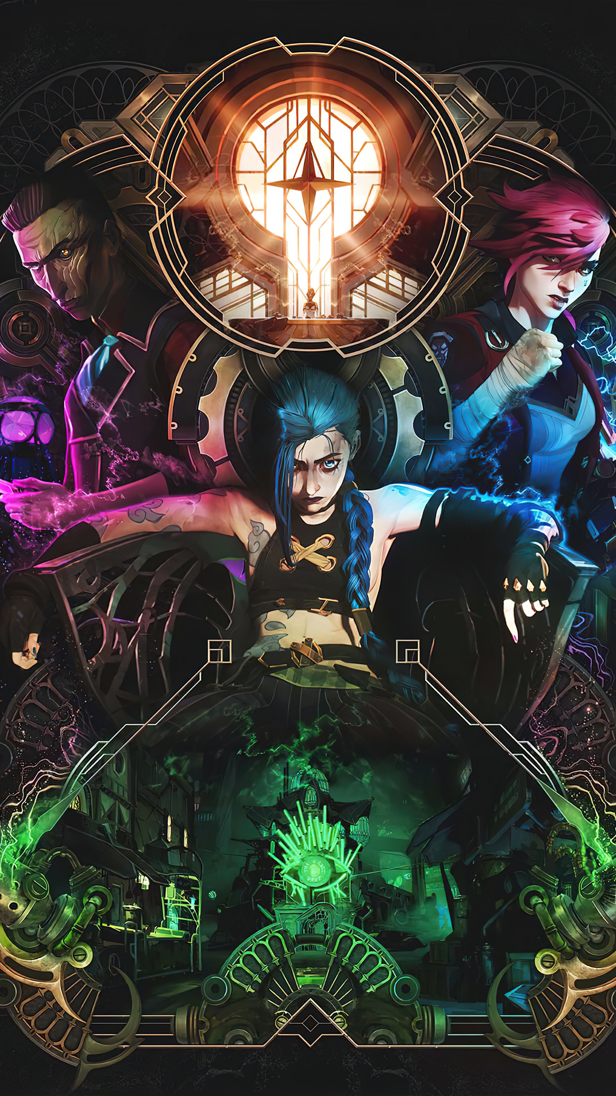 Arcane Netflix Series Jinx Vi Wallpaper