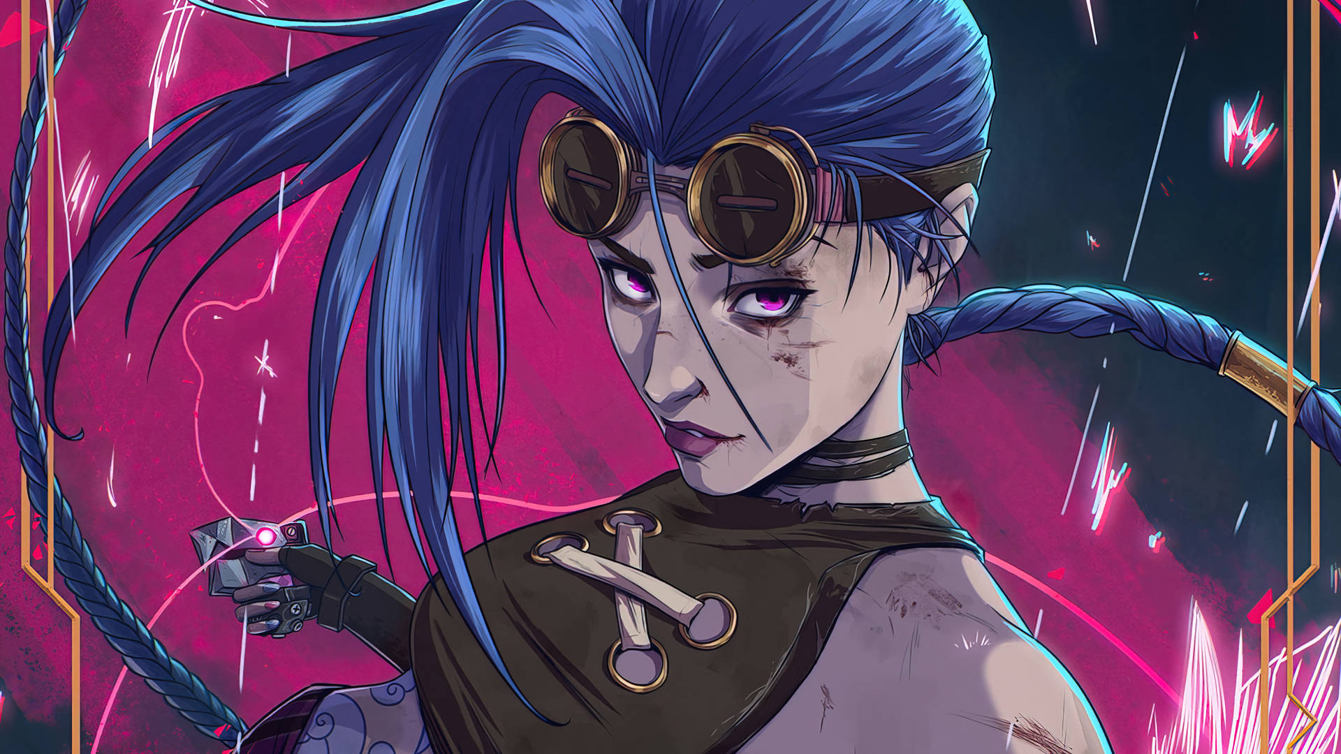 Jinx Arcane Seductive Pink Eyes