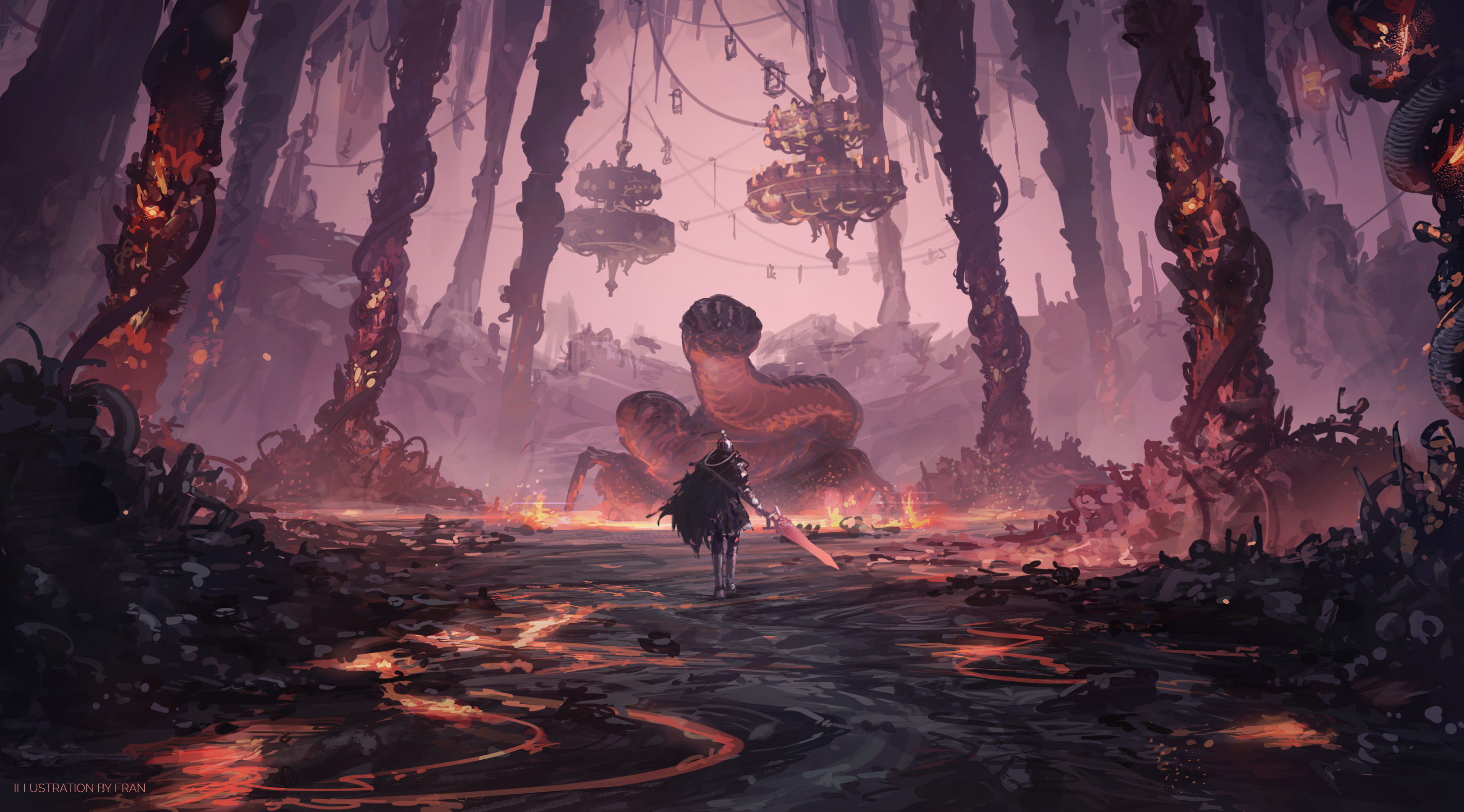 Fran draw Rykard boss room so