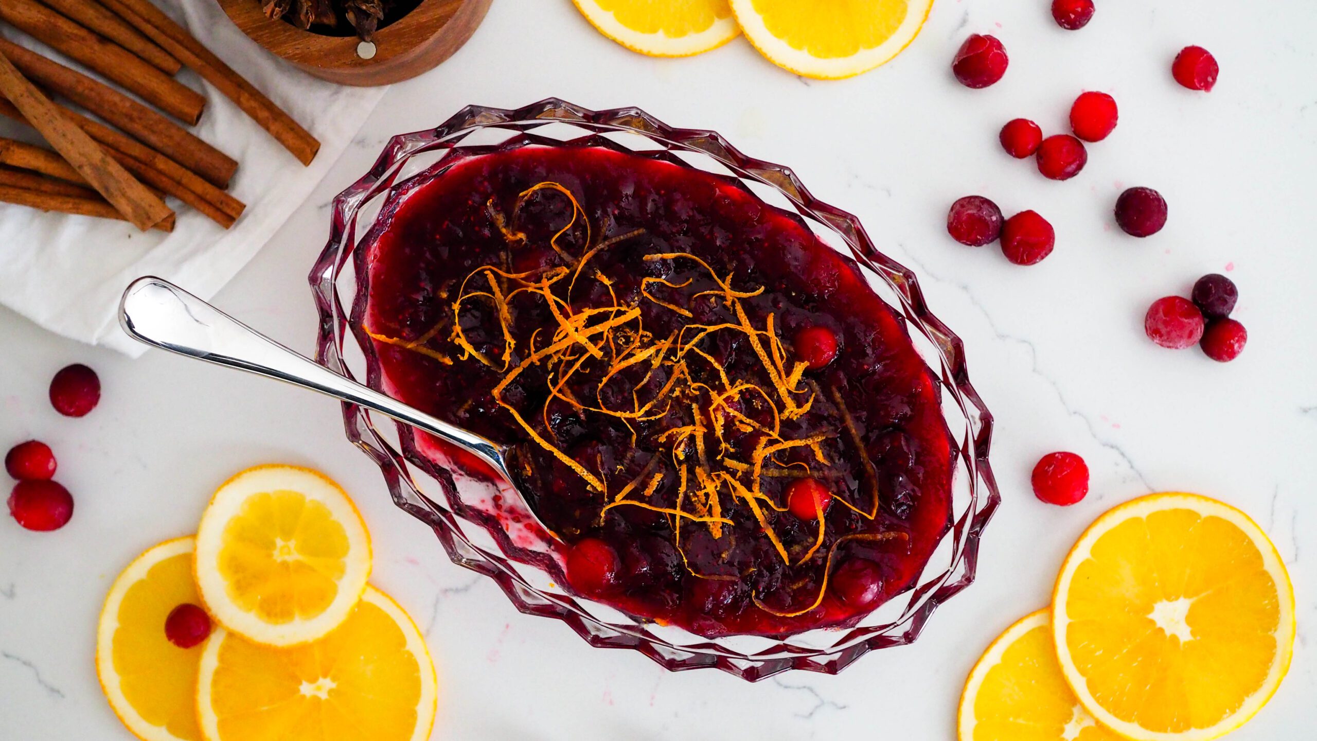 The Best Cranberry Sauce Floral Apron
