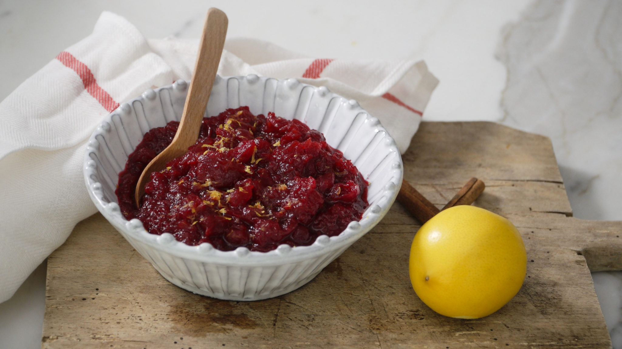 Meyer Lemon Cranberry Sauce