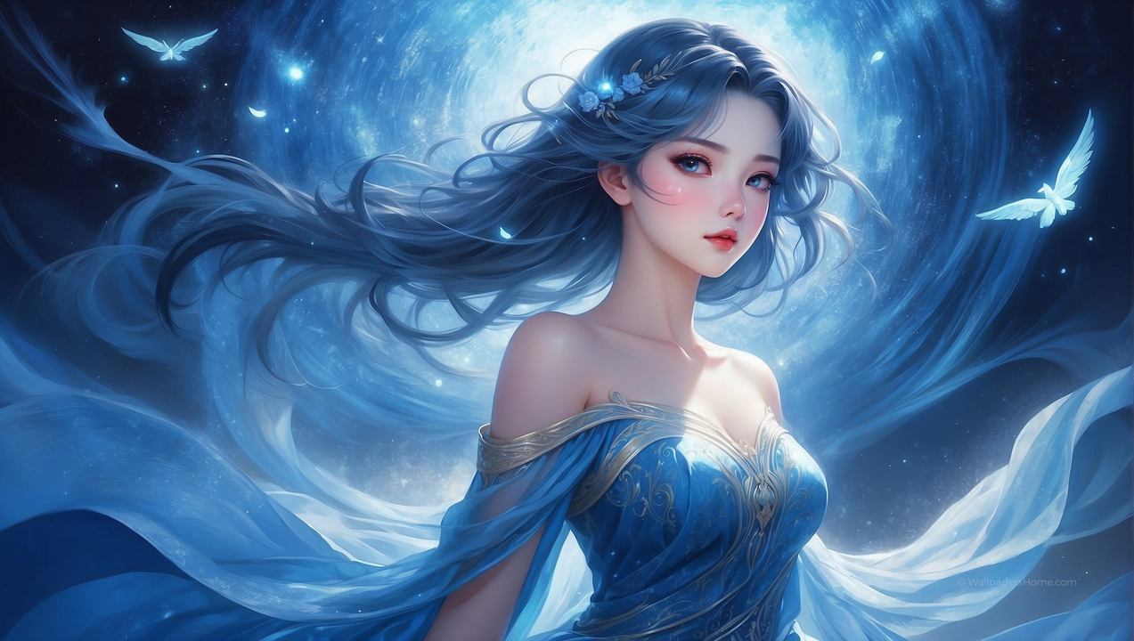 Anime girl Wallpaper Magical