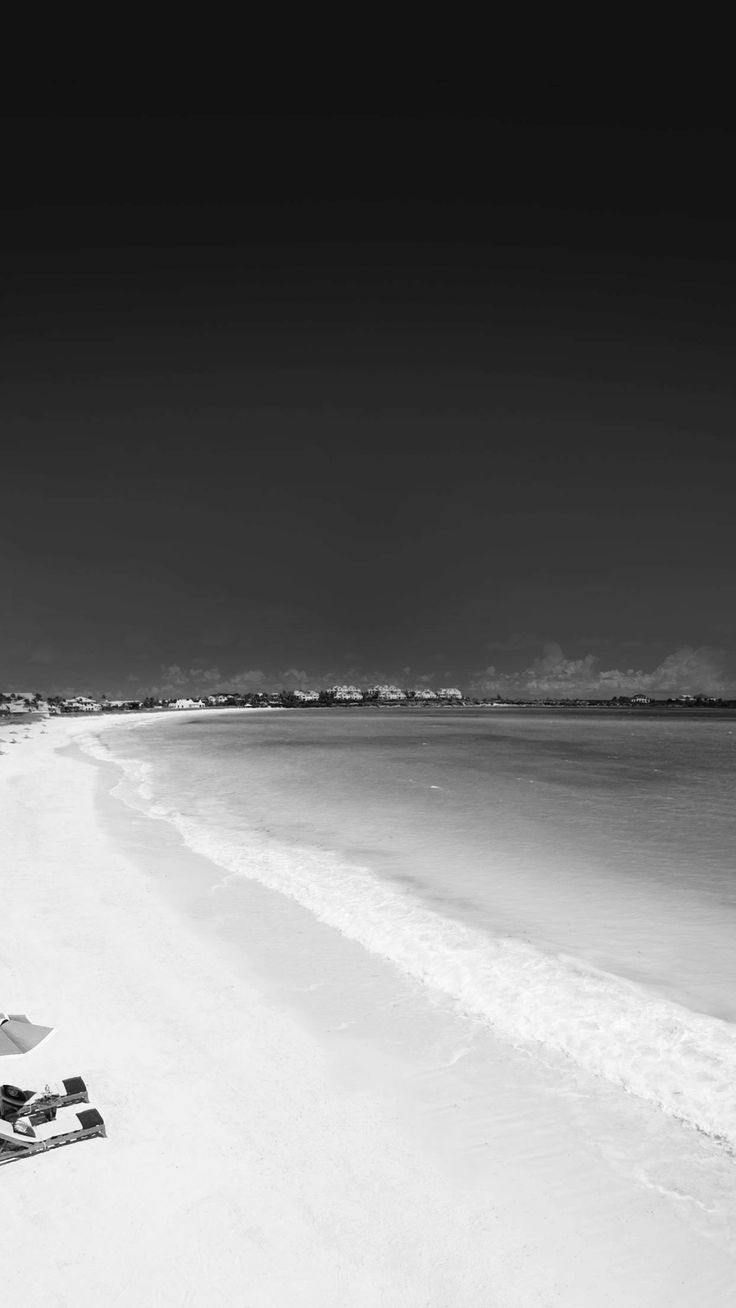 Infrared Beach Seaside Black And White