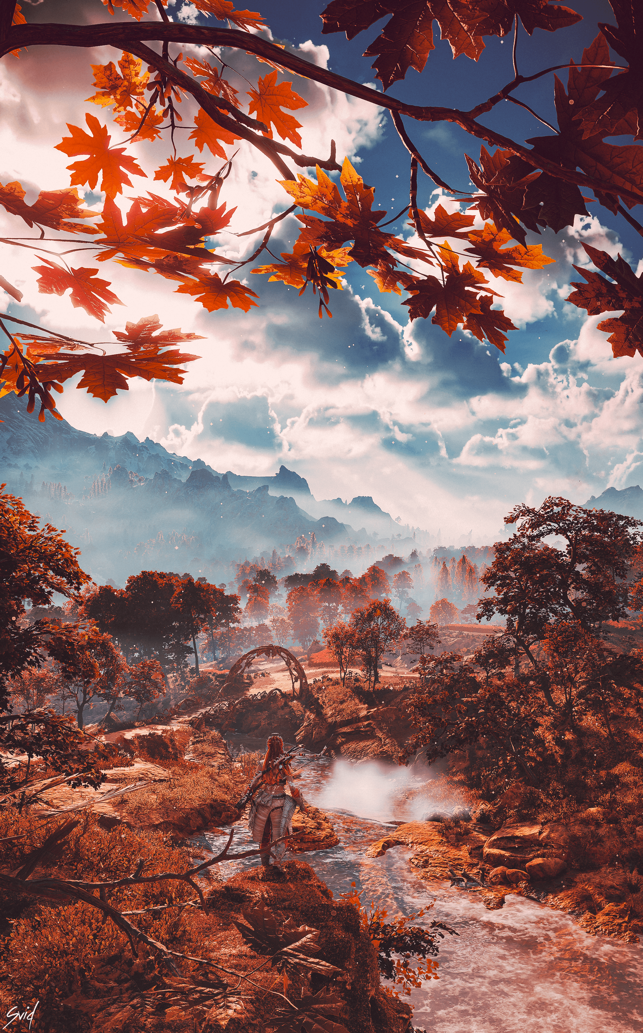 Aloy photobombed my Infrared Landscape