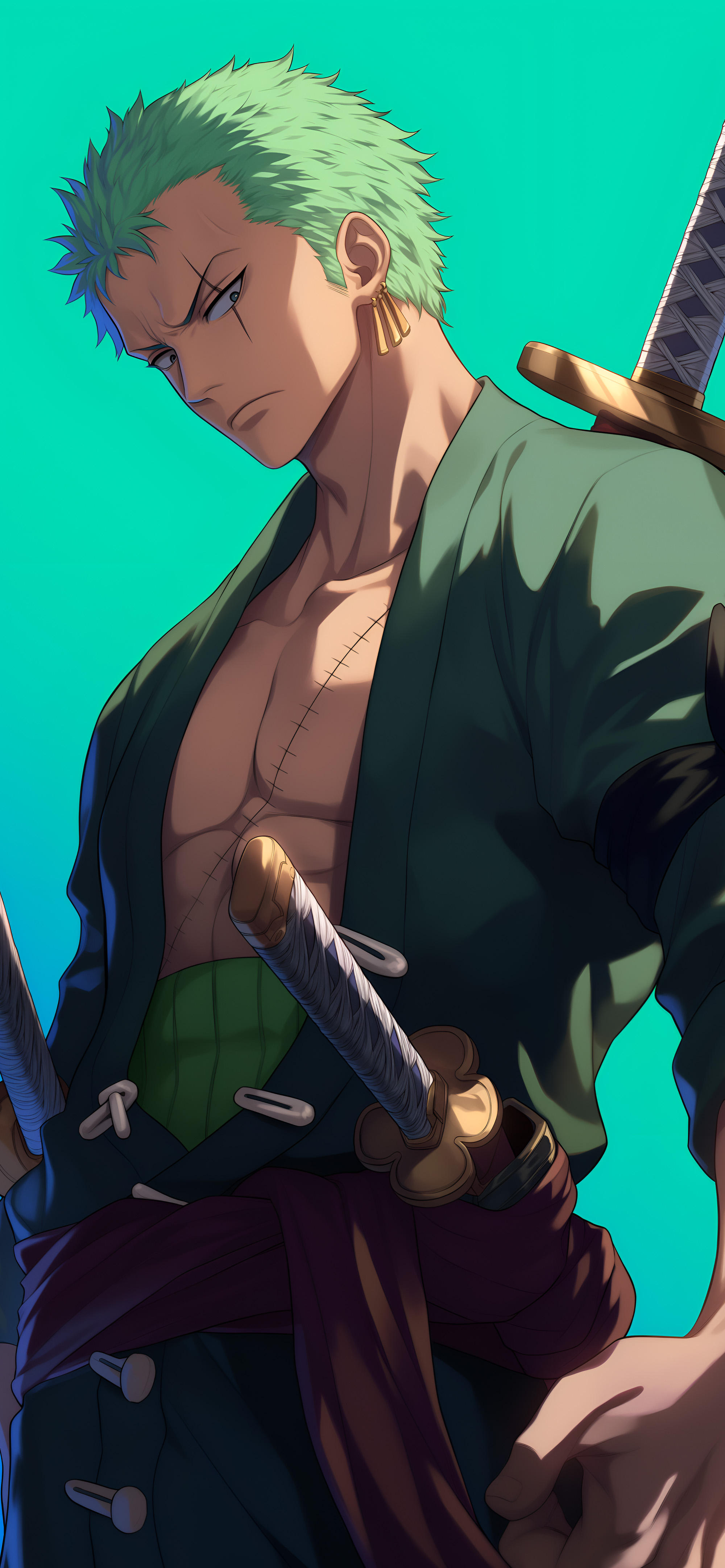 Epic Roronoa Zoro Swordsman Anime