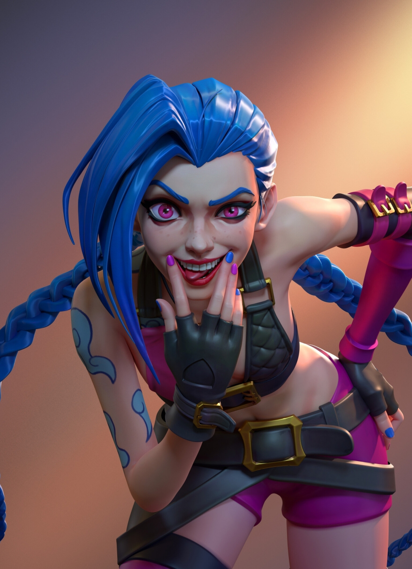 Download wallpaper 840x1160 jinx