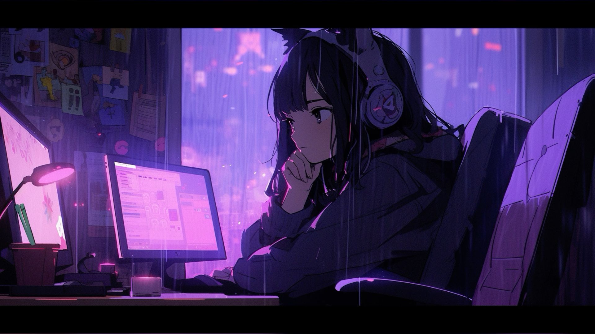 Purple lofi thumbnail