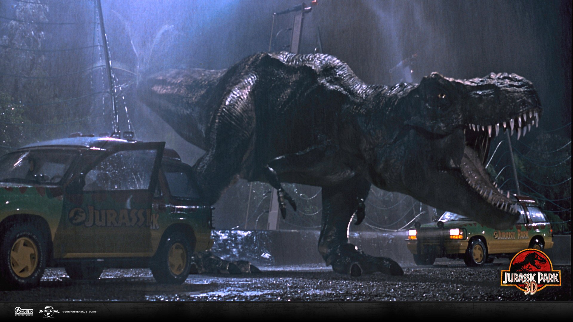 Jurassic Park HD Wallpaper: A Thrilling Dinosaur Encounter