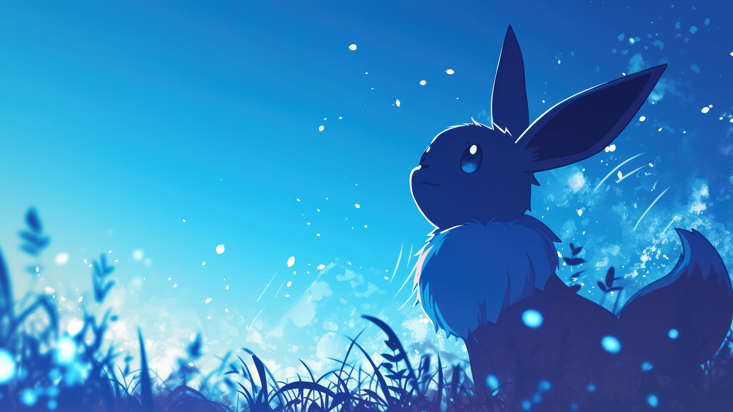 Eevee Night Pokemon Wallpaper 4K HD PC