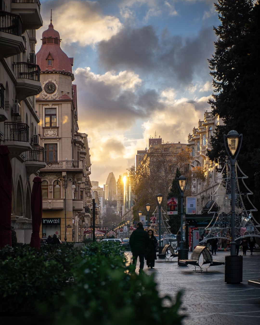 the streets of Baku, Azerbaijan