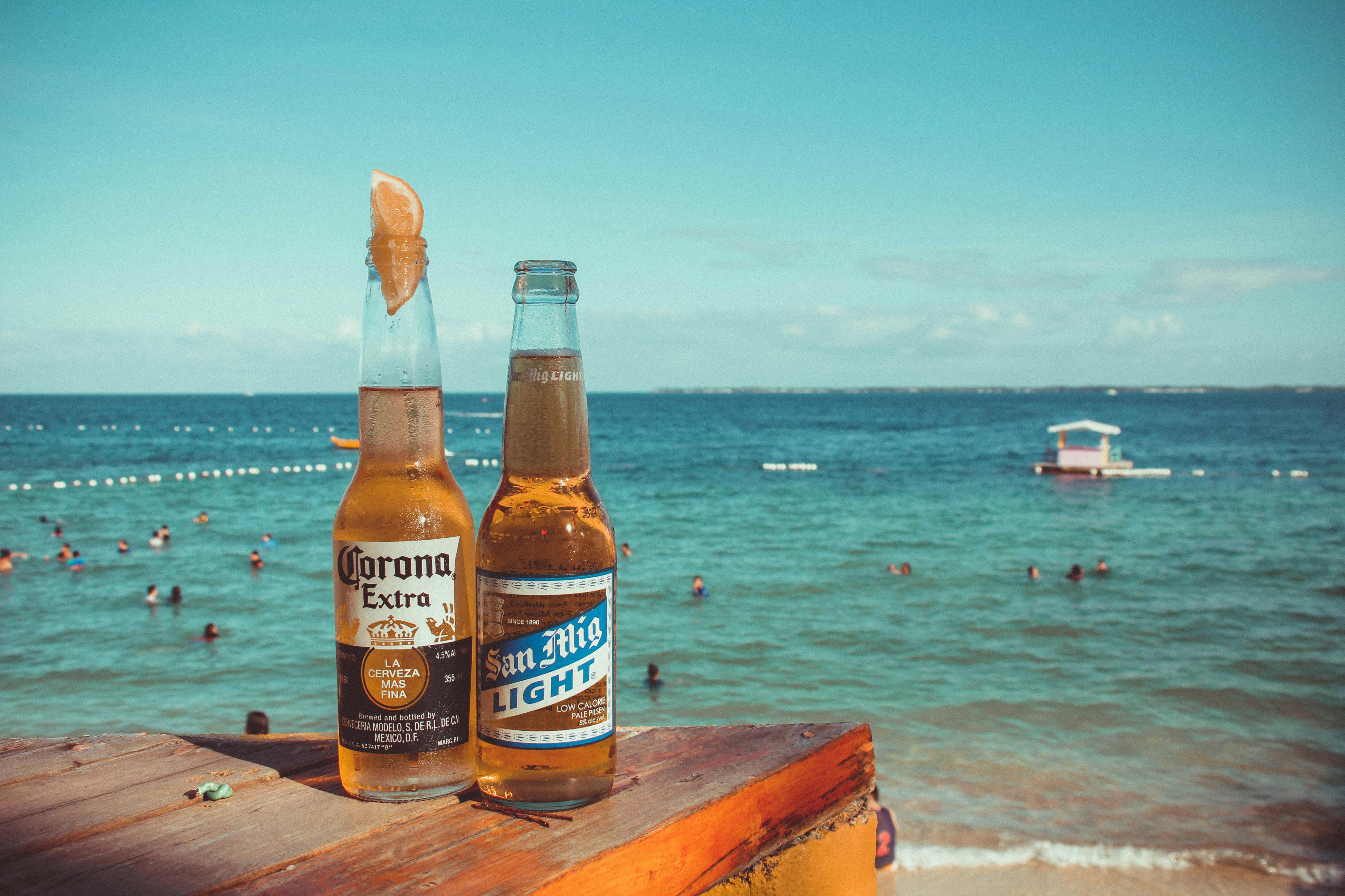 Corona Extra and San Mig Light Beers