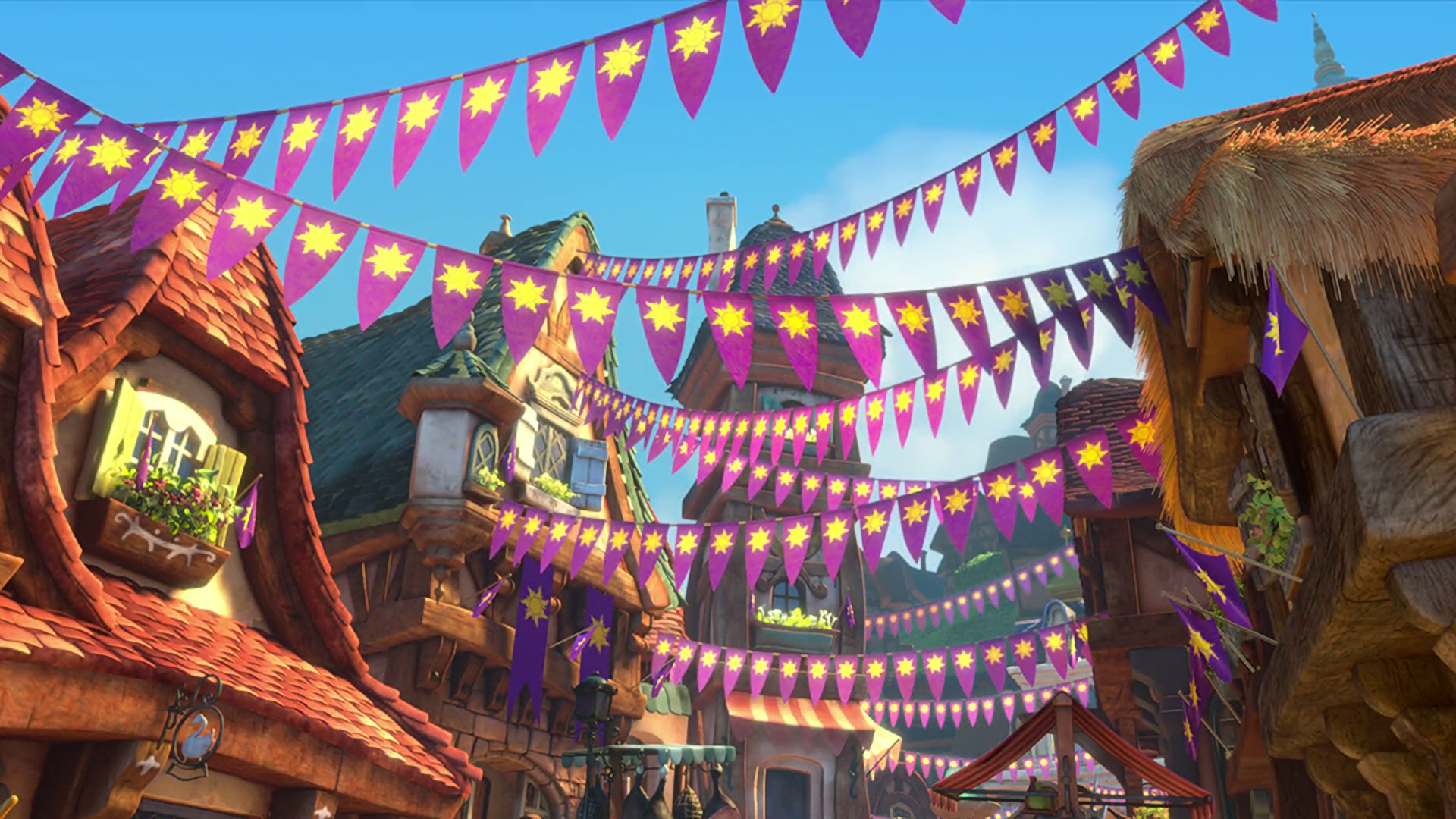 Tangled” landscape wallpaper