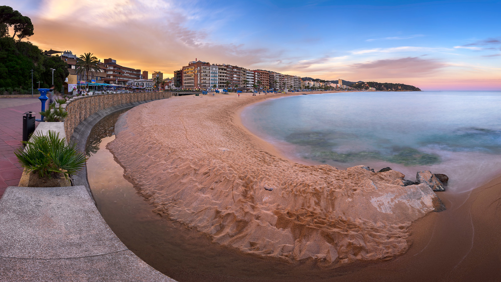 Panorama of Lloret de Mar Seafront