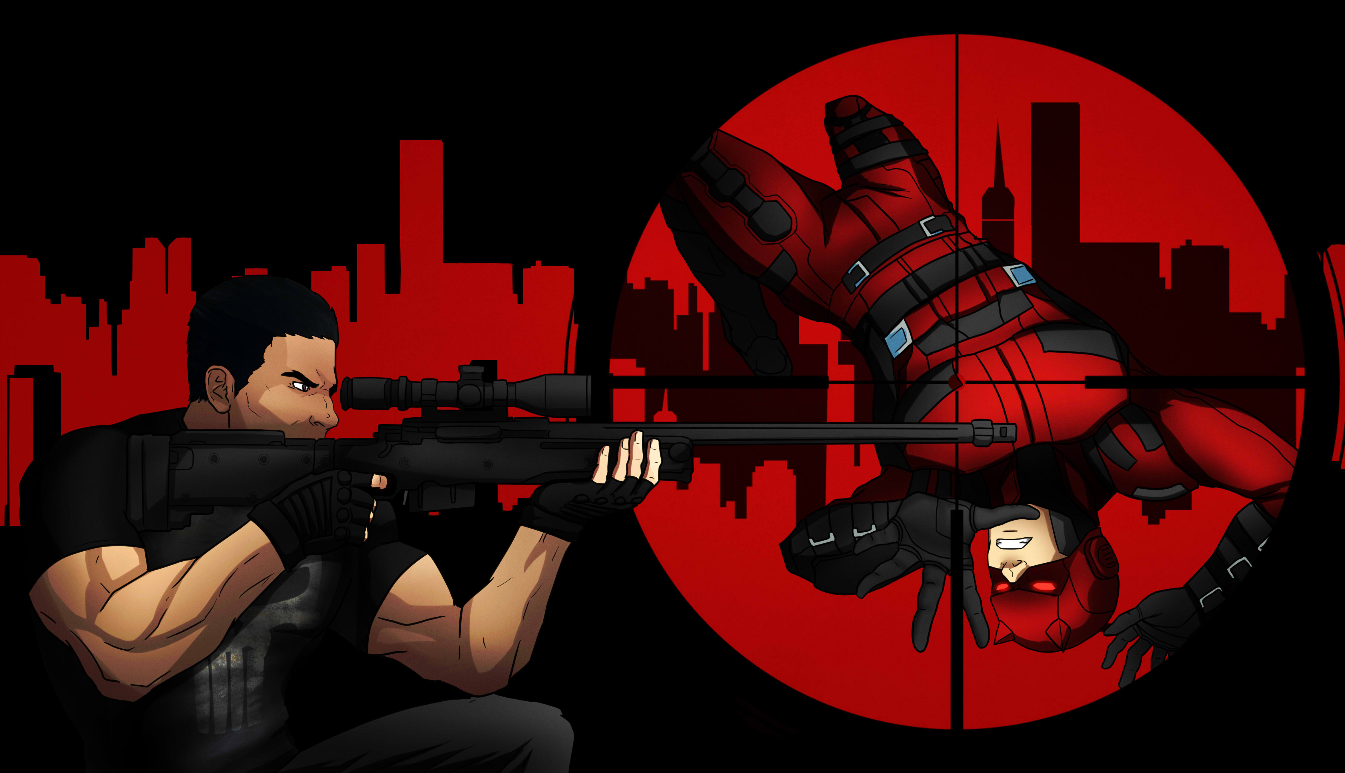 Wallpaper the Punisher, Daredevil