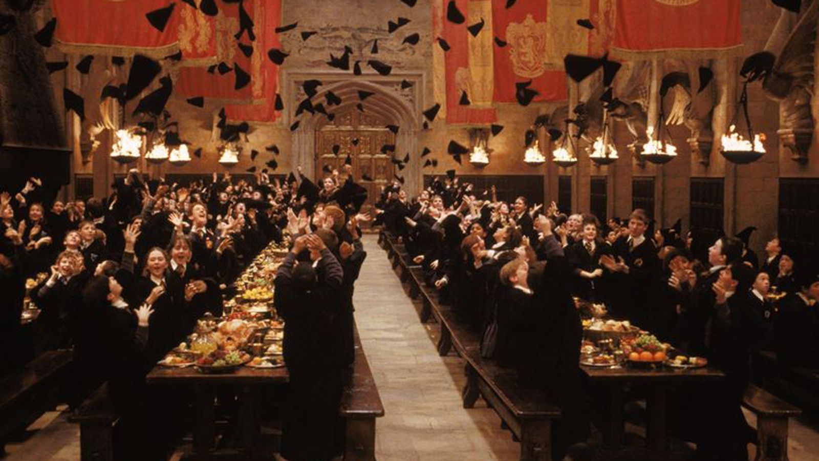 Christmas Feast Inside the Great Hall