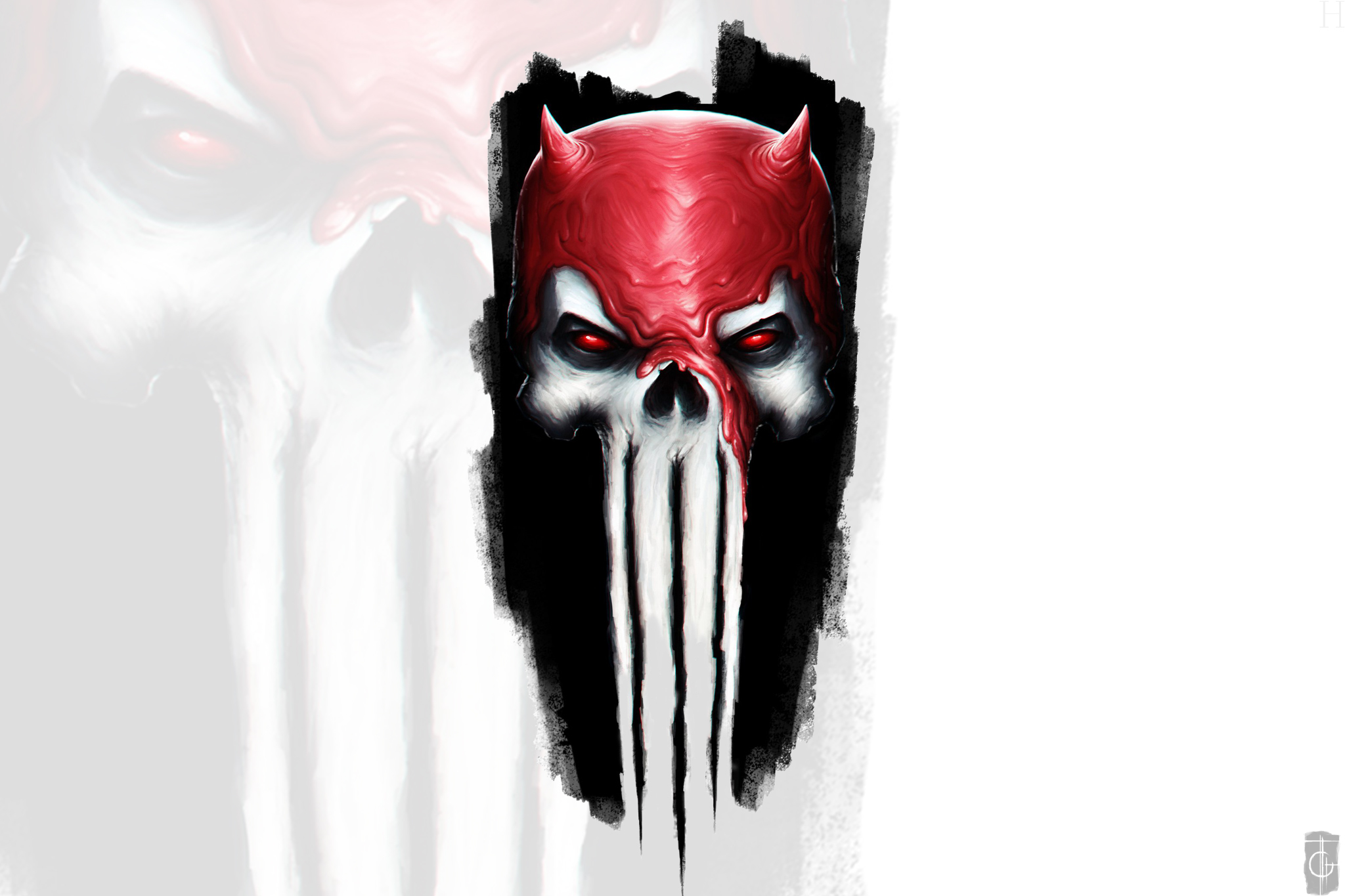 Wallpaper skull, Punisher, Sake, Marvel