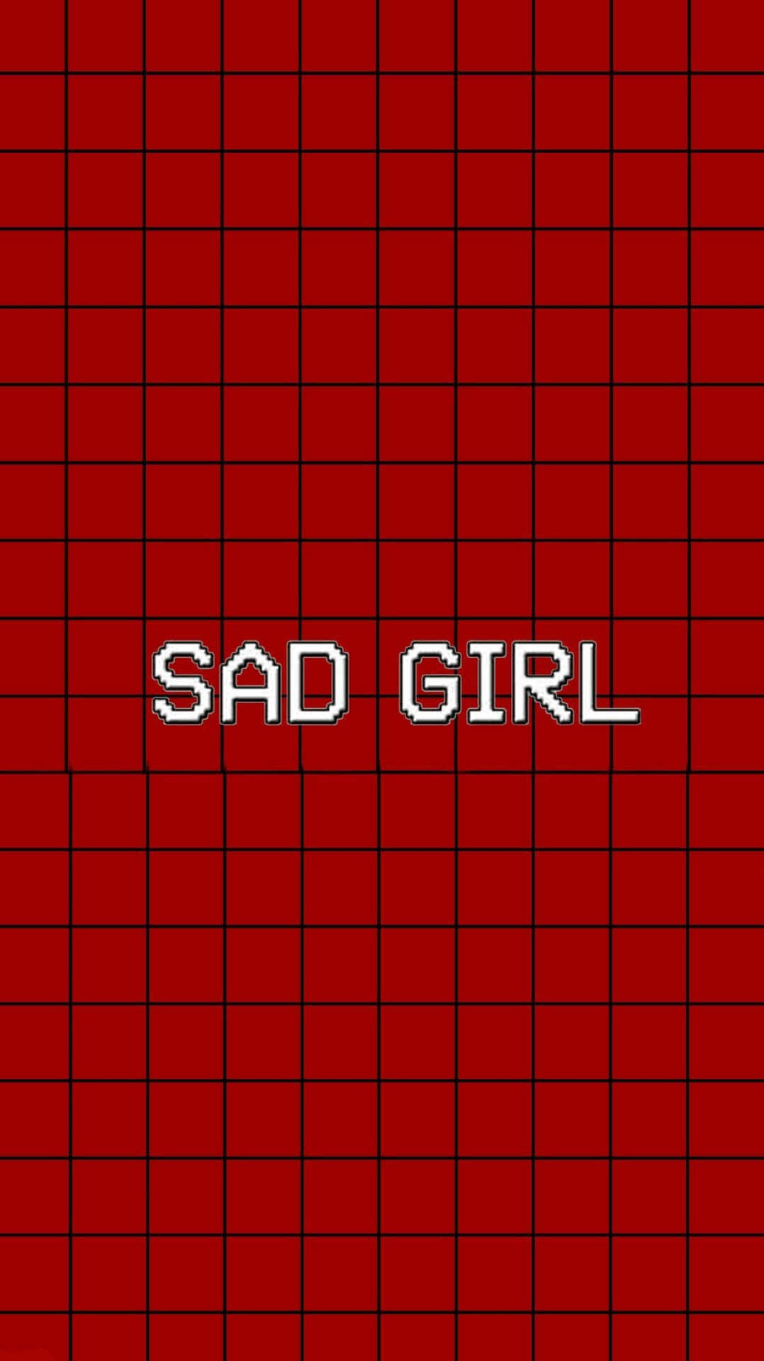 Download Red Cute Aesthetic Sad Girl