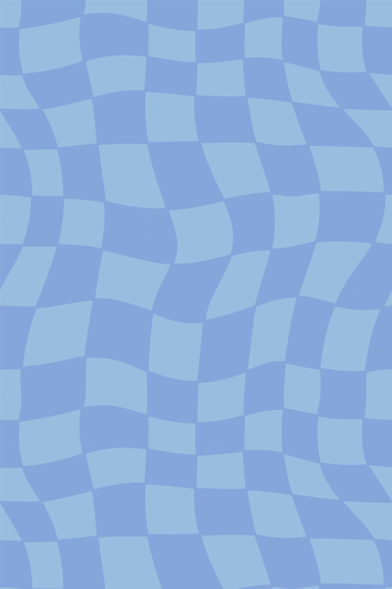 Blue Trippy Grid Peel and Stick Wallpaper