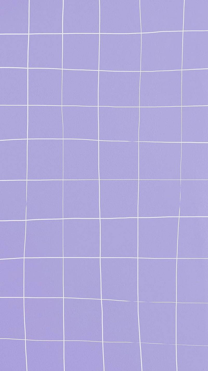 Purple Aesthetic Phone White Grid
